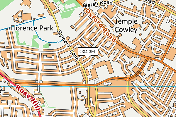 OX4 3EL map - OS VectorMap District (Ordnance Survey) OX4 3EL map - OS VectorMap District (Ordnance Survey)
