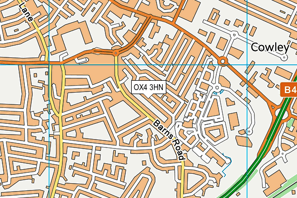 OX4 3HN map - OS VectorMap District (Ordnance Survey) OX4 3HN map - OS VectorMap District (Ordnance Survey)
