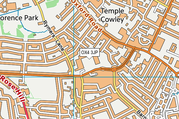 OX4 3JP map - OS VectorMap District (Ordnance Survey) OX4 3JP map - OS VectorMap District (Ordnance Survey)