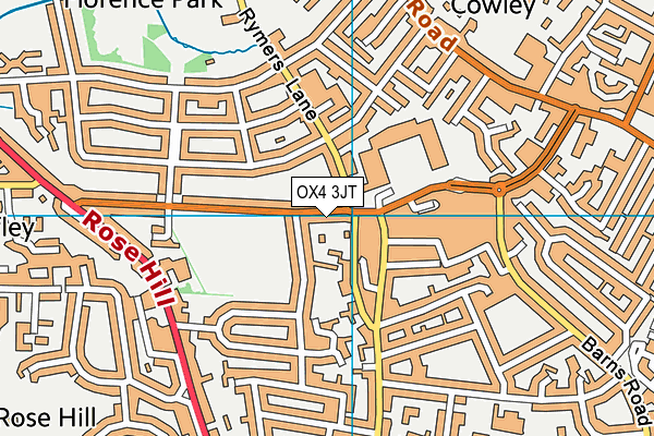 OX4 3JT map - OS VectorMap District (Ordnance Survey) OX4 3JT map - OS VectorMap District (Ordnance Survey)