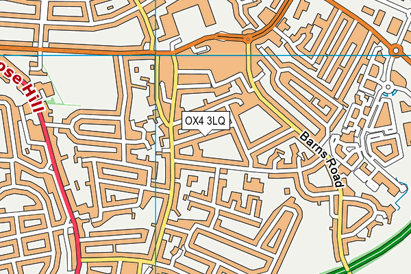 OX4 3LQ map - OS VectorMap District (Ordnance Survey) OX4 3LQ map - OS VectorMap District (Ordnance Survey)
