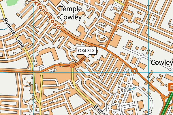 OX4 3LX map - OS VectorMap District (Ordnance Survey) OX4 3LX map - OS VectorMap District (Ordnance Survey)