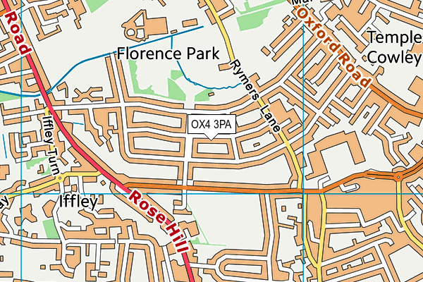 OX4 3PA map - OS VectorMap District (Ordnance Survey) OX4 3PA map - OS VectorMap District (Ordnance Survey)