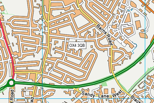 OX4 3QB map - OS VectorMap District (Ordnance Survey) OX4 3QB map - OS VectorMap District (Ordnance Survey)