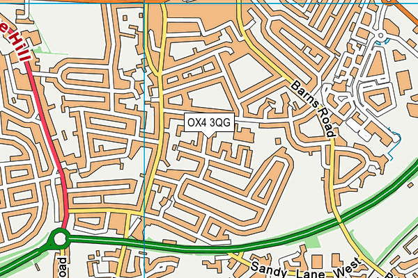 OX4 3QG map - OS VectorMap District (Ordnance Survey) OX4 3QG map - OS VectorMap District (Ordnance Survey)