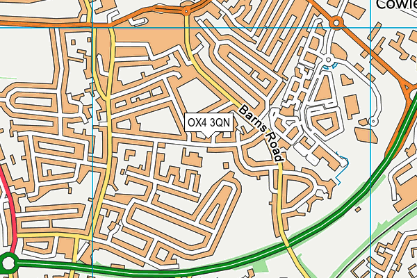 OX4 3QN map - OS VectorMap District (Ordnance Survey) OX4 3QN map - OS VectorMap District (Ordnance Survey)