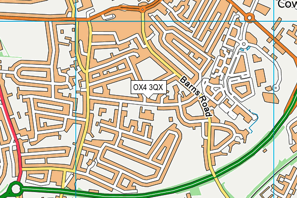 OX4 3QX map - OS VectorMap District (Ordnance Survey) OX4 3QX map - OS VectorMap District (Ordnance Survey)