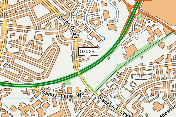 OX4 3RJ map - OS VectorMap District (Ordnance Survey) OX4 3RJ map - OS VectorMap District (Ordnance Survey)