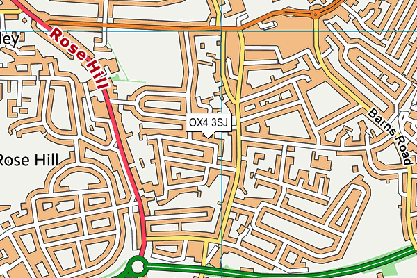 OX4 3SJ map - OS VectorMap District (Ordnance Survey) OX4 3SJ map - OS VectorMap District (Ordnance Survey)