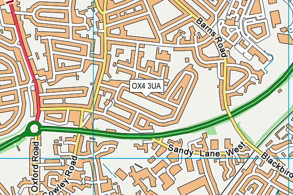 OX4 3UA map - OS VectorMap District (Ordnance Survey) OX4 3UA map - OS VectorMap District (Ordnance Survey)