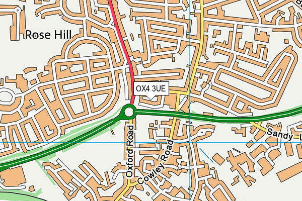 OX4 3UE map - OS VectorMap District (Ordnance Survey) OX4 3UE map - OS VectorMap District (Ordnance Survey)