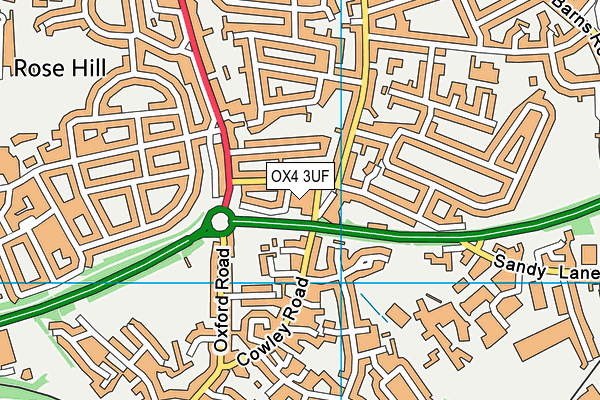 OX4 3UF map - OS VectorMap District (Ordnance Survey) OX4 3UF map - OS VectorMap District (Ordnance Survey)
