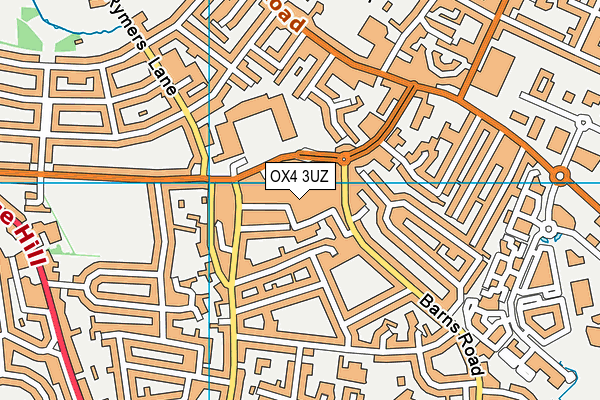 OX4 3UZ map - OS VectorMap District (Ordnance Survey) OX4 3UZ map - OS VectorMap District (Ordnance Survey)
