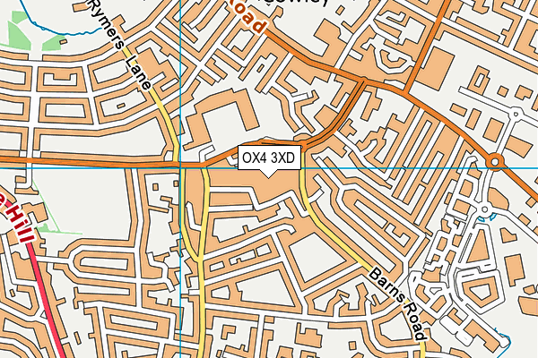 OX4 3XD map - OS VectorMap District (Ordnance Survey) OX4 3XD map - OS VectorMap District (Ordnance Survey)