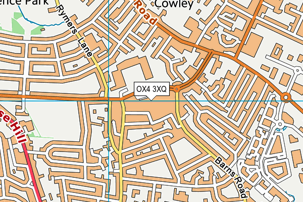 OX4 3XQ map - OS VectorMap District (Ordnance Survey) OX4 3XQ map - OS VectorMap District (Ordnance Survey)