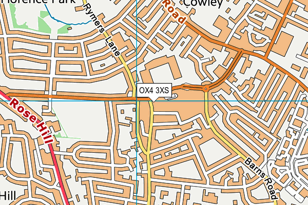 OX4 3XS map - OS VectorMap District (Ordnance Survey) OX4 3XS map - OS VectorMap District (Ordnance Survey)