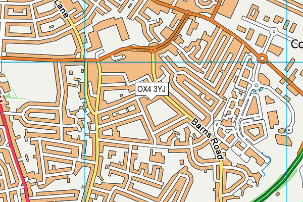 OX4 3YJ map - OS VectorMap District (Ordnance Survey) OX4 3YJ map - OS VectorMap District (Ordnance Survey)