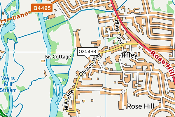 OX4 4HB map - OS VectorMap District (Ordnance Survey) OX4 4HB map - OS VectorMap District (Ordnance Survey)