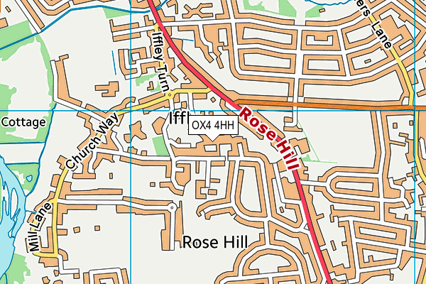 OX4 4HH map - OS VectorMap District (Ordnance Survey) OX4 4HH map - OS VectorMap District (Ordnance Survey)