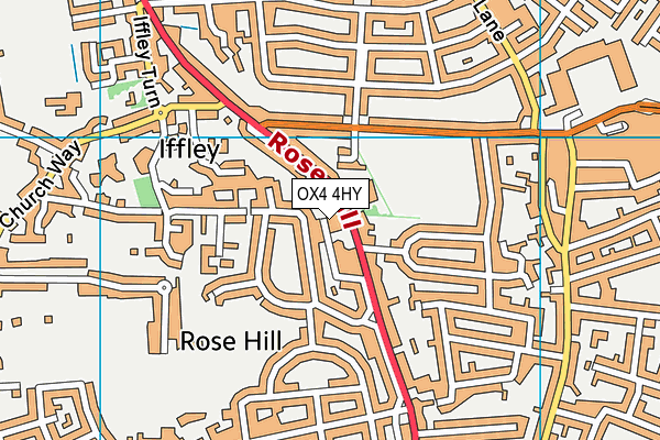 OX4 4HY map - OS VectorMap District (Ordnance Survey) OX4 4HY map - OS VectorMap District (Ordnance Survey)