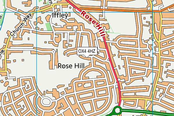 OX4 4HZ map - OS VectorMap District (Ordnance Survey) OX4 4HZ map - OS VectorMap District (Ordnance Survey)