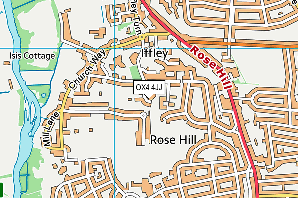 OX4 4JJ map - OS VectorMap District (Ordnance Survey) OX4 4JJ map - OS VectorMap District (Ordnance Survey)