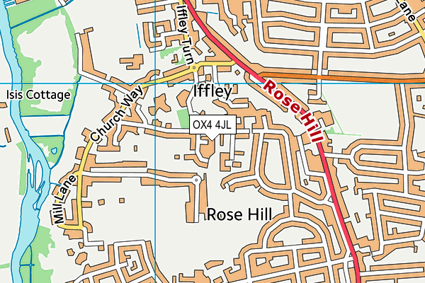 OX4 4JL map - OS VectorMap District (Ordnance Survey) OX4 4JL map - OS VectorMap District (Ordnance Survey)