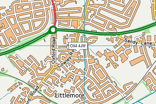 OX4 4JW map - OS VectorMap District (Ordnance Survey) OX4 4JW map - OS VectorMap District (Ordnance Survey)