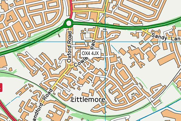 OX4 4JX map - OS VectorMap District (Ordnance Survey) OX4 4JX map - OS VectorMap District (Ordnance Survey)