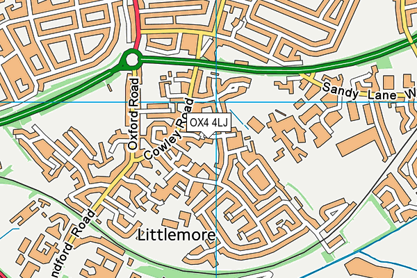 OX4 4LJ map - OS VectorMap District (Ordnance Survey) OX4 4LJ map - OS VectorMap District (Ordnance Survey)