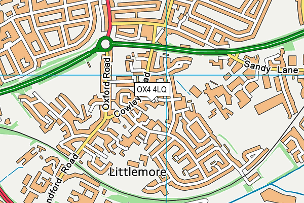 OX4 4LQ map - OS VectorMap District (Ordnance Survey) OX4 4LQ map - OS VectorMap District (Ordnance Survey)