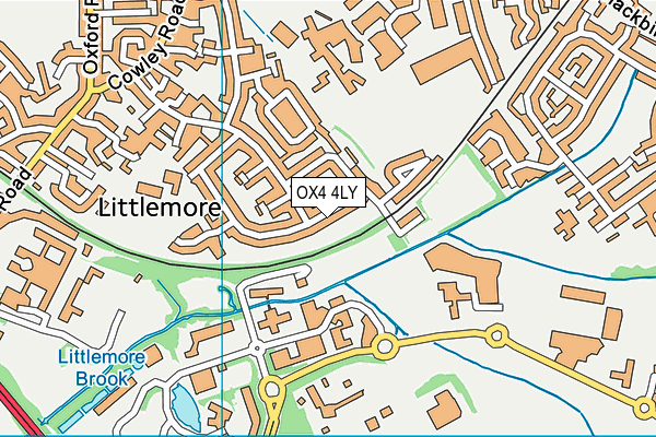 OX4 4LY map - OS VectorMap District (Ordnance Survey) OX4 4LY map - OS VectorMap District (Ordnance Survey)