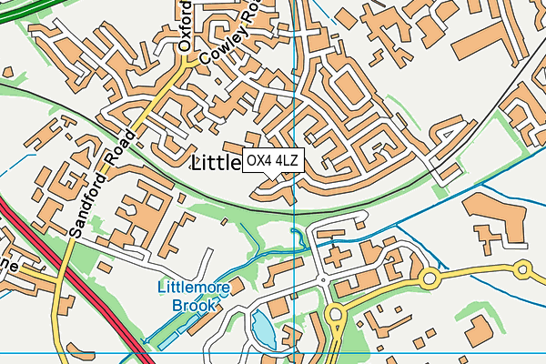 OX4 4LZ map - OS VectorMap District (Ordnance Survey) OX4 4LZ map - OS VectorMap District (Ordnance Survey)