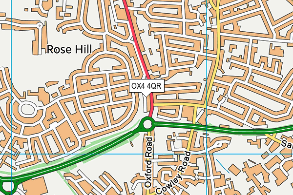 OX4 4QR map - OS VectorMap District (Ordnance Survey) OX4 4QR map - OS VectorMap District (Ordnance Survey)