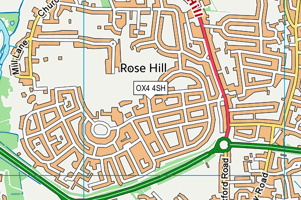 OX4 4SH map - OS VectorMap District (Ordnance Survey) OX4 4SH map - OS VectorMap District (Ordnance Survey)