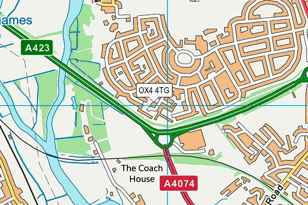 OX4 4TG map - OS VectorMap District (Ordnance Survey) OX4 4TG map - OS VectorMap District (Ordnance Survey)