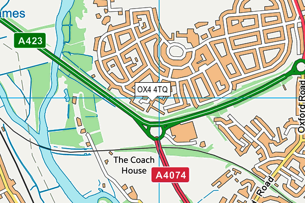OX4 4TQ map - OS VectorMap District (Ordnance Survey) OX4 4TQ map - OS VectorMap District (Ordnance Survey)