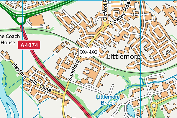OX4 4XQ map - OS VectorMap District (Ordnance Survey) OX4 4XQ map - OS VectorMap District (Ordnance Survey)