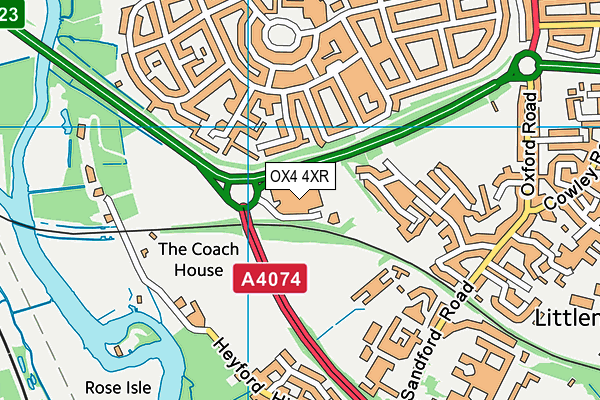 OX4 4XR map - OS VectorMap District (Ordnance Survey)