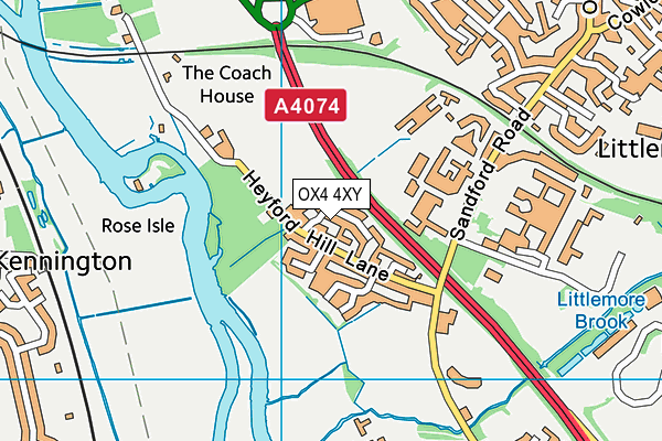 OX4 4XY map - OS VectorMap District (Ordnance Survey) OX4 4XY map - OS VectorMap District (Ordnance Survey)
