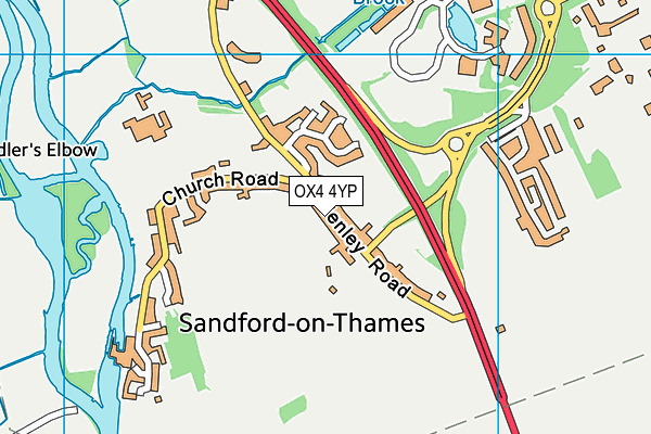 OX4 4YP map - OS VectorMap District (Ordnance Survey) OX4 4YP map - OS VectorMap District (Ordnance Survey)