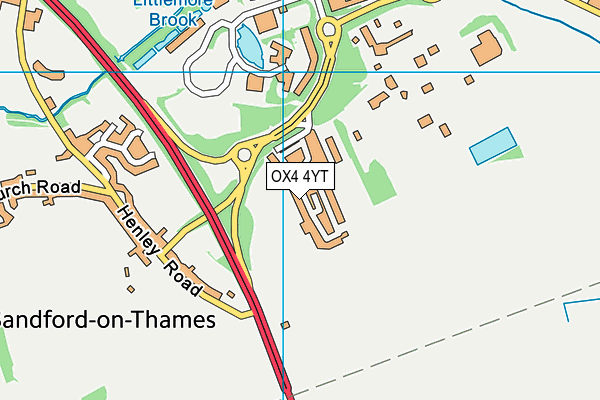 OX4 4YT map - OS VectorMap District (Ordnance Survey) OX4 4YT map - OS VectorMap District (Ordnance Survey)