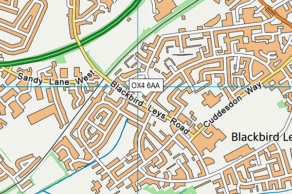 OX4 6AA map - OS VectorMap District (Ordnance Survey) OX4 6AA map - OS VectorMap District (Ordnance Survey)