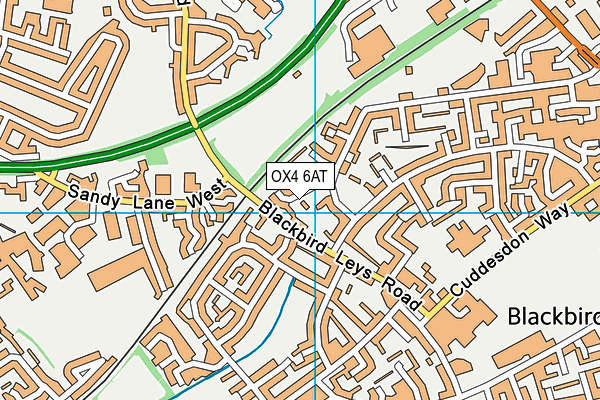 OX4 6AT map - OS VectorMap District (Ordnance Survey) OX4 6AT map - OS VectorMap District (Ordnance Survey)