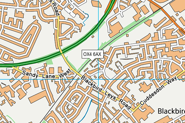 OX4 6AX map - OS VectorMap District (Ordnance Survey) OX4 6AX map - OS VectorMap District (Ordnance Survey)
