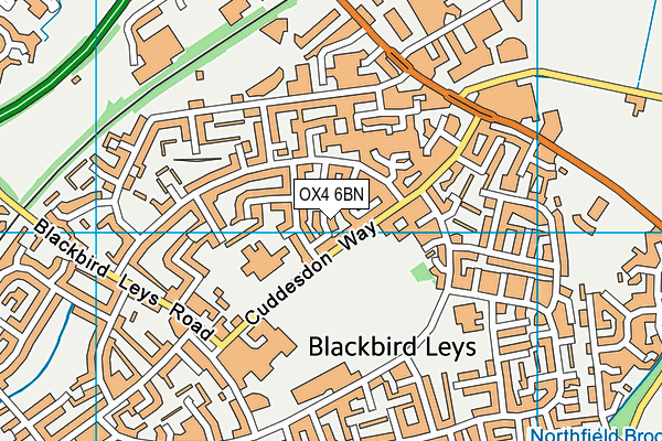 OX4 6BN map - OS VectorMap District (Ordnance Survey) OX4 6BN map - OS VectorMap District (Ordnance Survey)