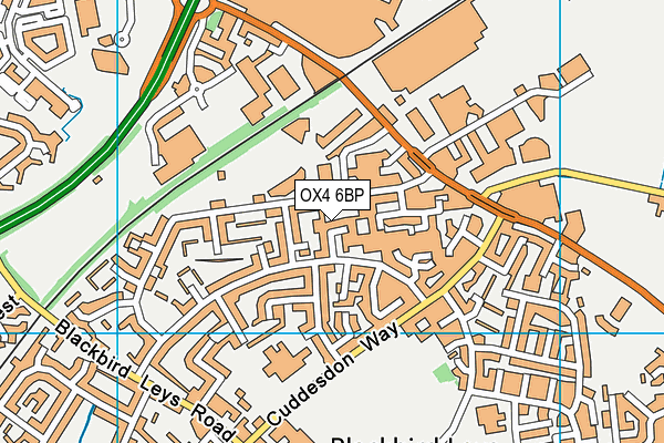 OX4 6BP map - OS VectorMap District (Ordnance Survey) OX4 6BP map - OS VectorMap District (Ordnance Survey)