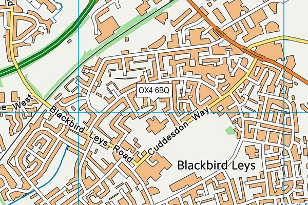 OX4 6BQ map - OS VectorMap District (Ordnance Survey) OX4 6BQ map - OS VectorMap District (Ordnance Survey)