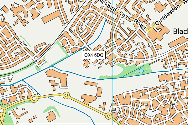 OX4 6DQ map - OS VectorMap District (Ordnance Survey) OX4 6DQ map - OS VectorMap District (Ordnance Survey)