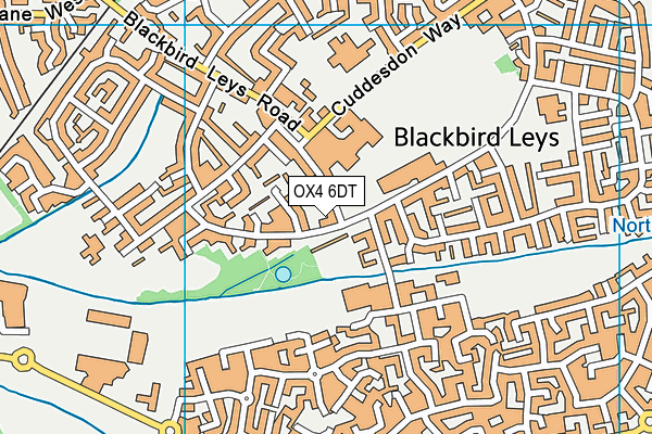 OX4 6DT map - OS VectorMap District (Ordnance Survey) OX4 6DT map - OS VectorMap District (Ordnance Survey)